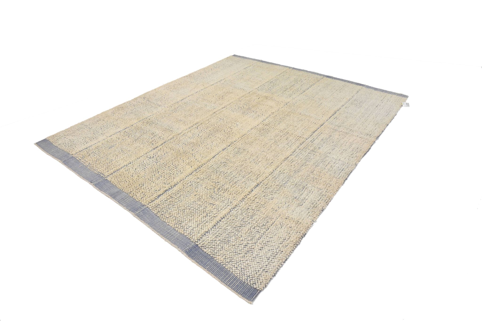8x10 Blue & Beige Large Vintage Kilim Rug, 250x298Cm