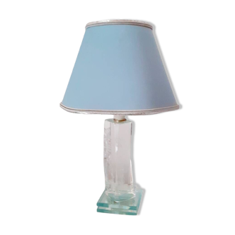 Pretty 70's 80's crystal lamp