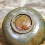 Enamelled ceramic teapot signed Rouart