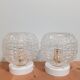 Paire d'appliques globe vintage