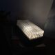 Rectangular wall light in moulded glass Wila Leuchten 1960