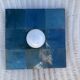 Blue zellige wall light