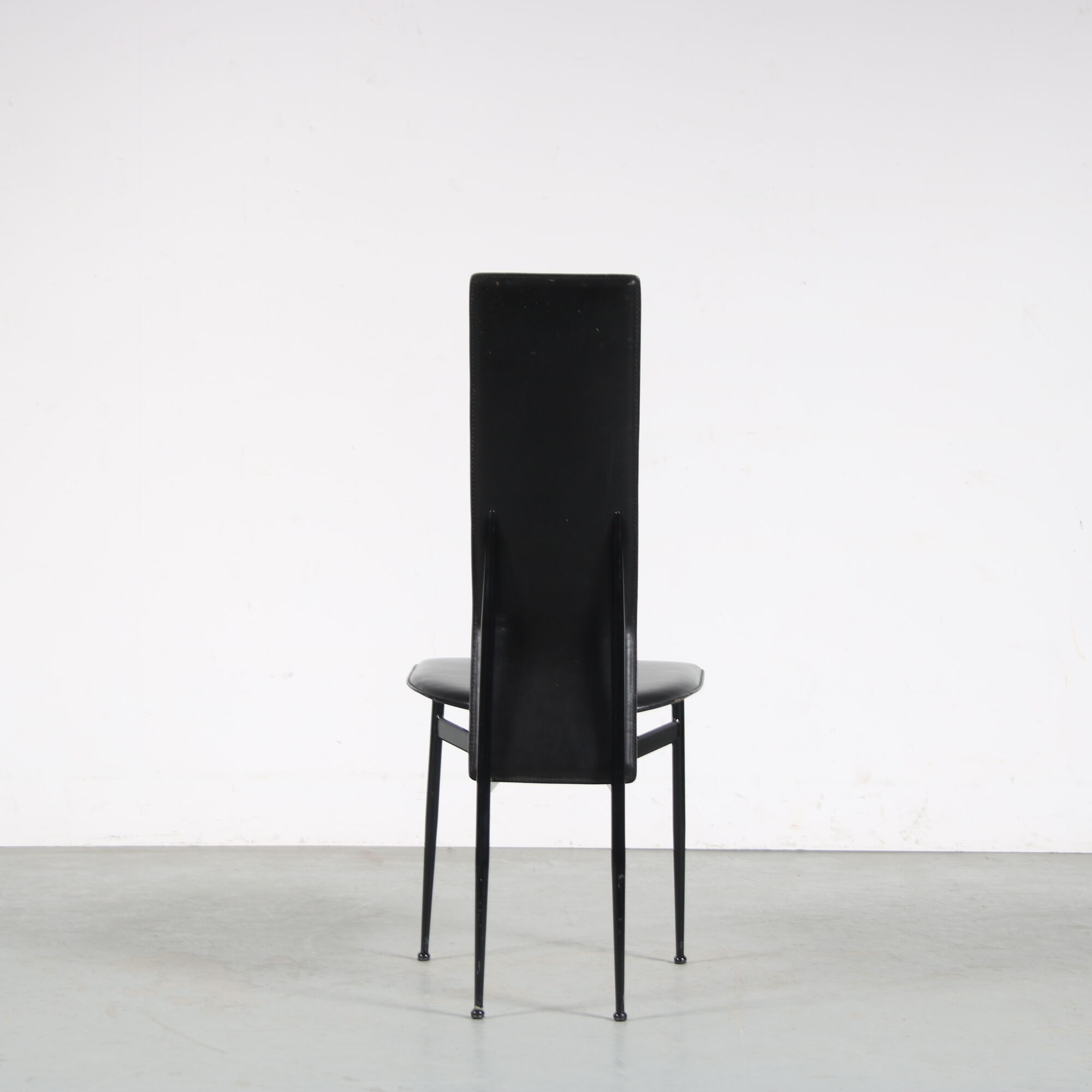 1980s Dining chairs by Giancarlo Vegni for Fasem, Italy