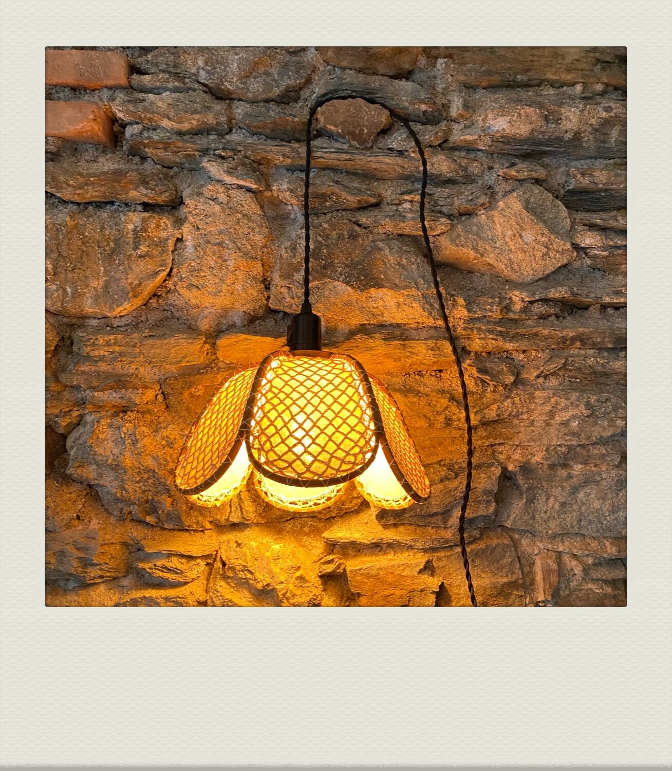 Balladeuse vintage bambou macramé
