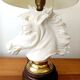 Art Deco crackled ceramic horse lamp