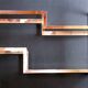 20th century brass etagere