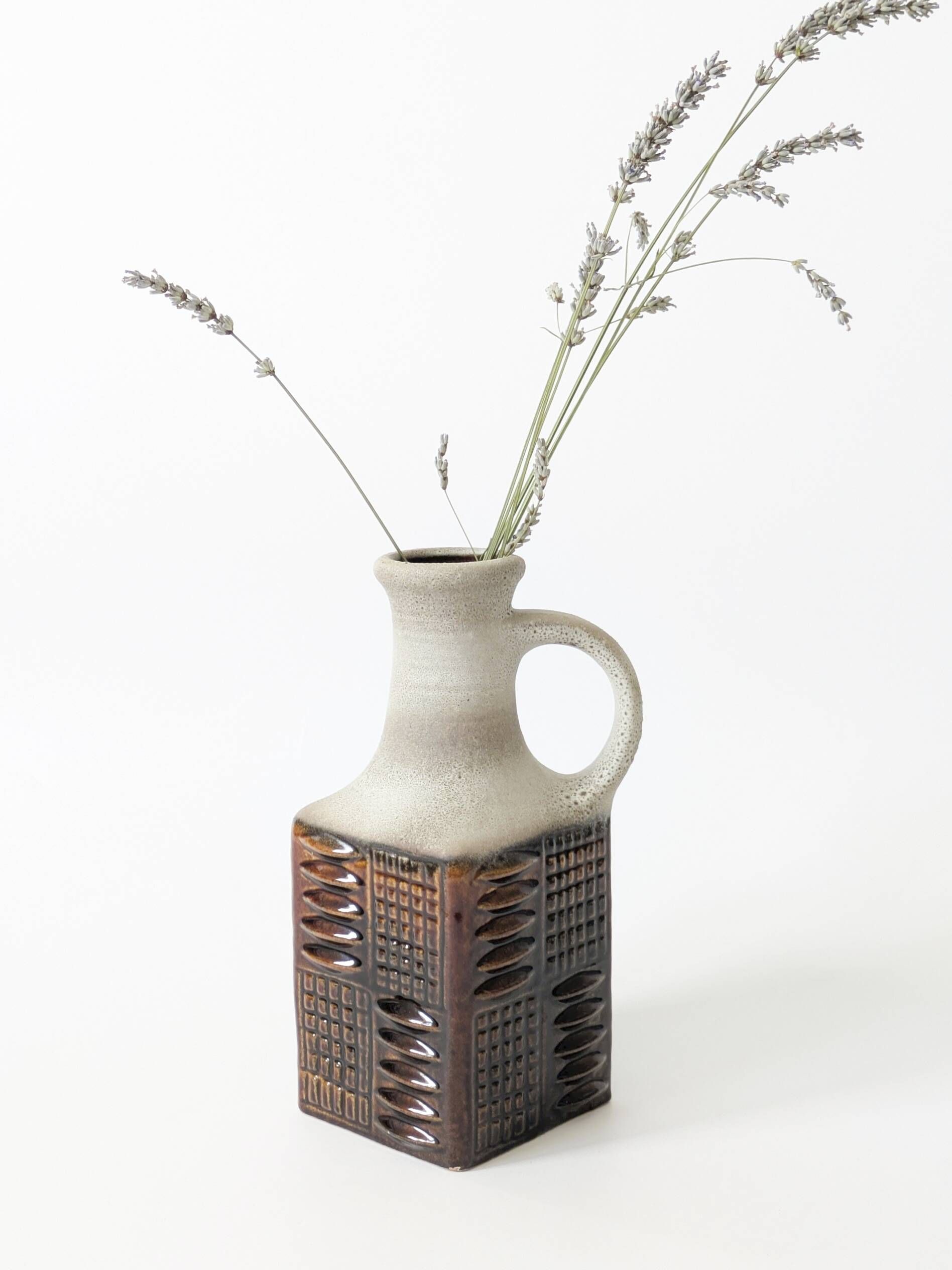 Brutalist ceramic vase Midcentury, Carstens Tönnieshof West Germany