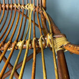 Pair of rattan armchairs 1930