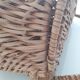 Vintage wicker bag with handle