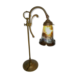 Lampe ancienne tulipe pate de verre