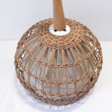 Boulle rattan chandelier