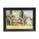 Tableau pierres et rosiers