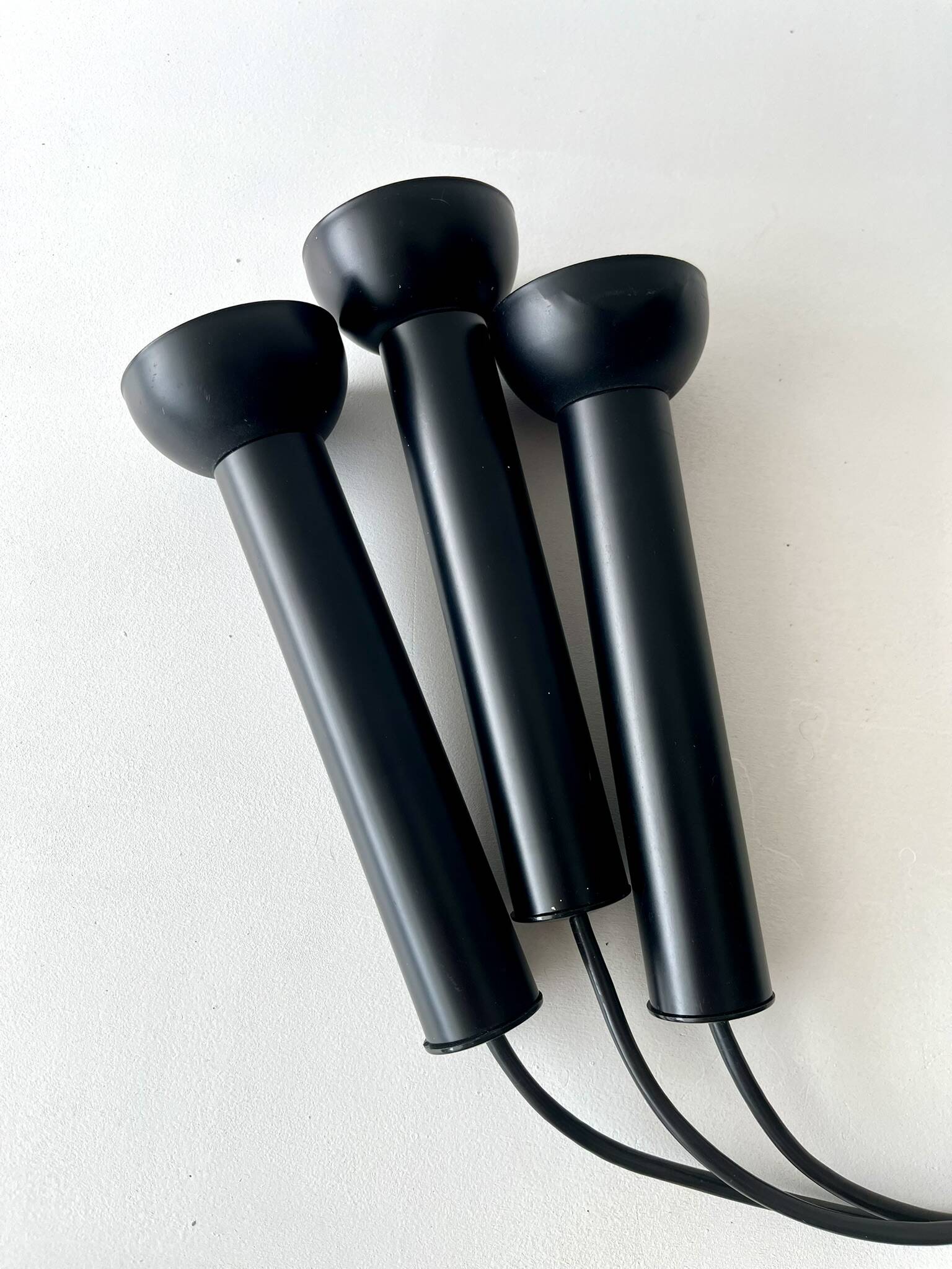3x Lyfa lamp Denmark vintage spot lightning black postmodern midcentury 70s