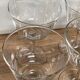 Set of 6 wine glasses in cut glass