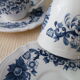 Set of 4 coffee cups in faience of Sarreguemines