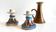 vintage handmade ceramic candle holders