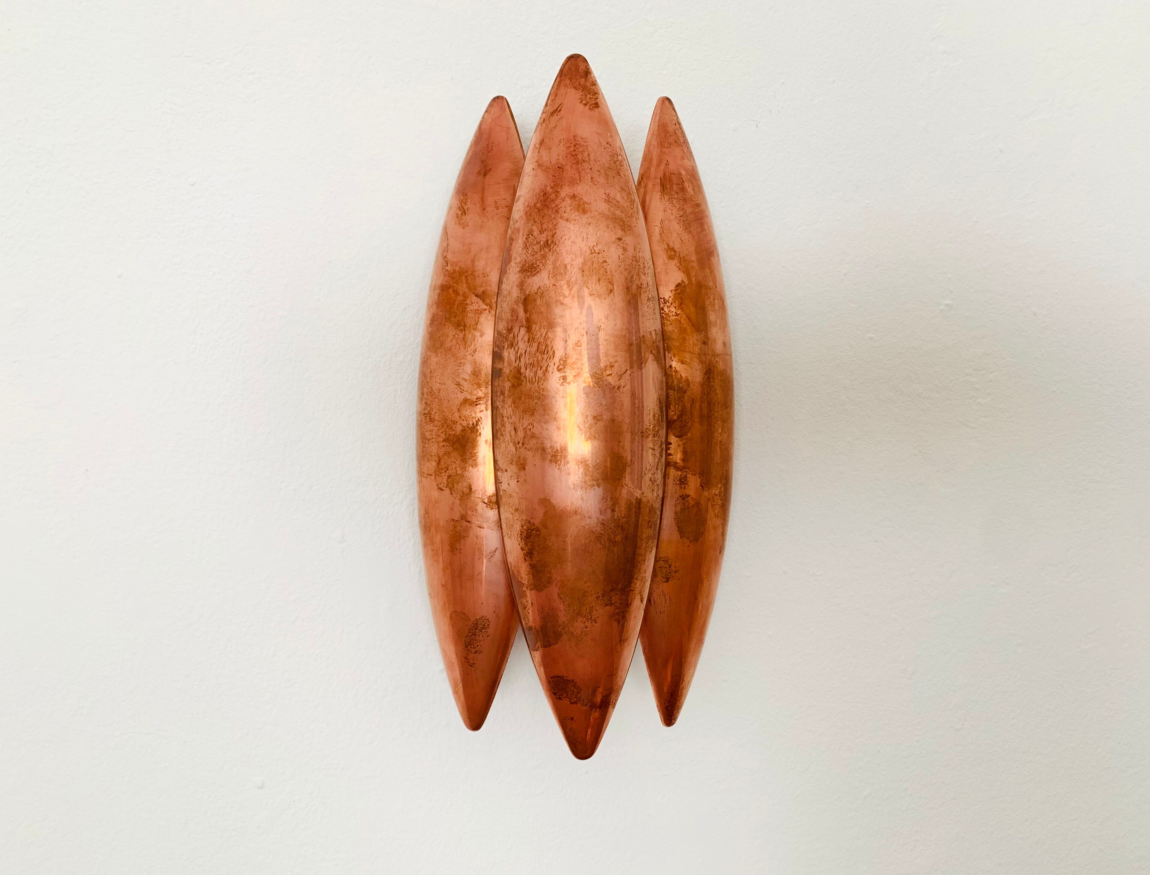 Set of 2 Unique Patinated Danish Kastor Sconces by Jo Hammerborg for Fog an