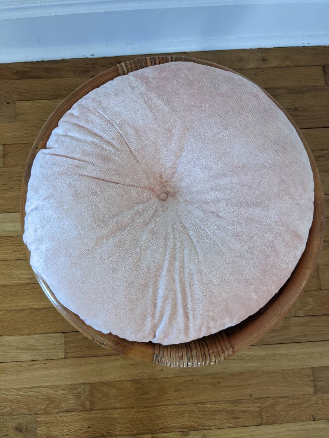 Pouf en rotin