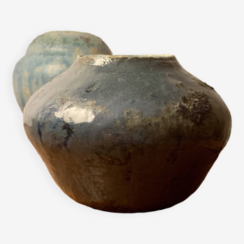 Vase en céramique, signature à identifier