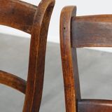 Set of 12 antique English Oxford dining/kitchen chairs