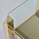 23kt Gold Plated Midcentury Coffee Table By Belgo Chrome. Vintage / Modern