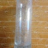 Old biot glass roller vase
