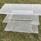 Vintage 1970s Plexiglas rolling serving table