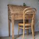 Secrétaire bureau vintage ancien bois massif