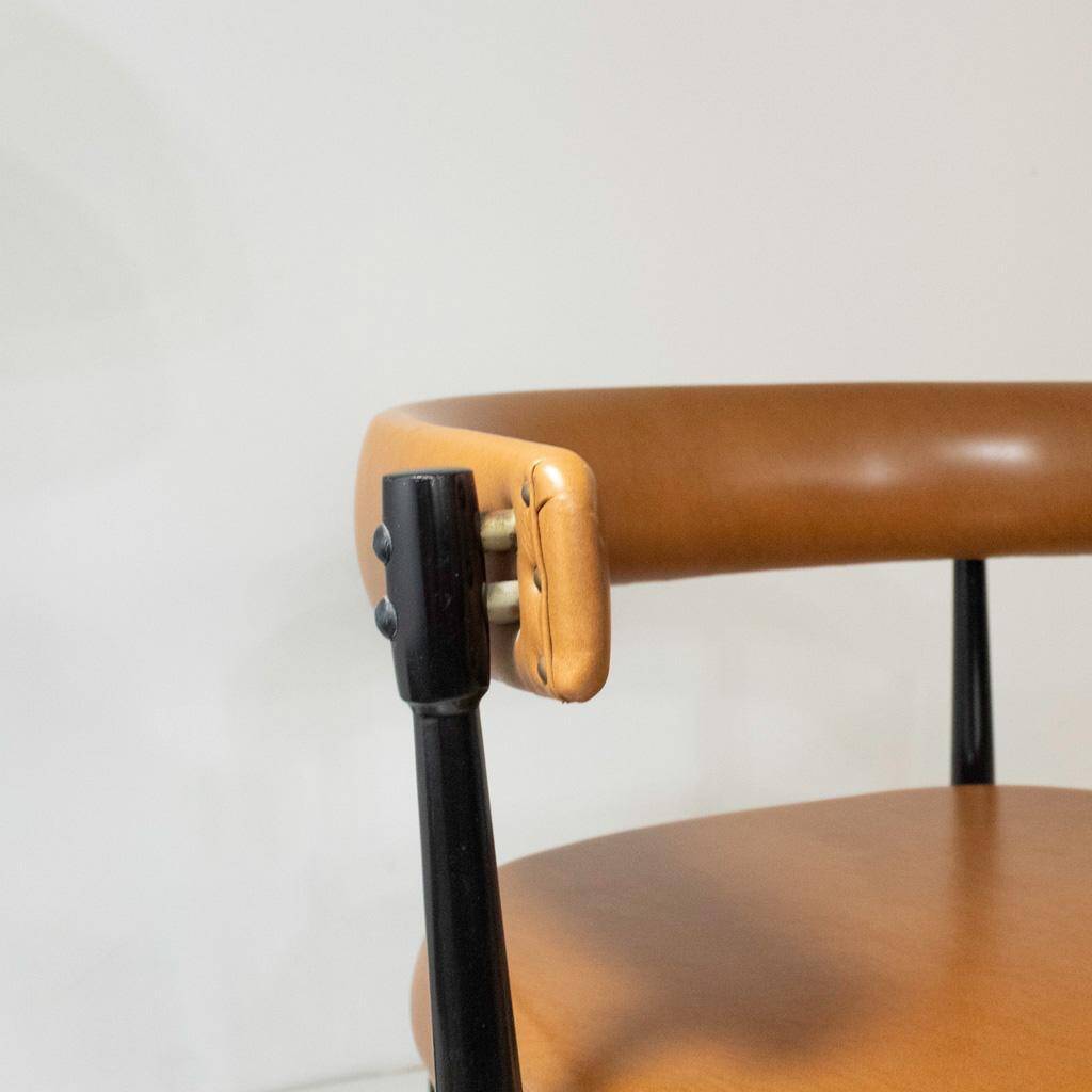 Vintage Italian Design Office Chair, Design Flam Sansoni for A. Dal Vera e