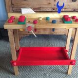 Child wooden workbench