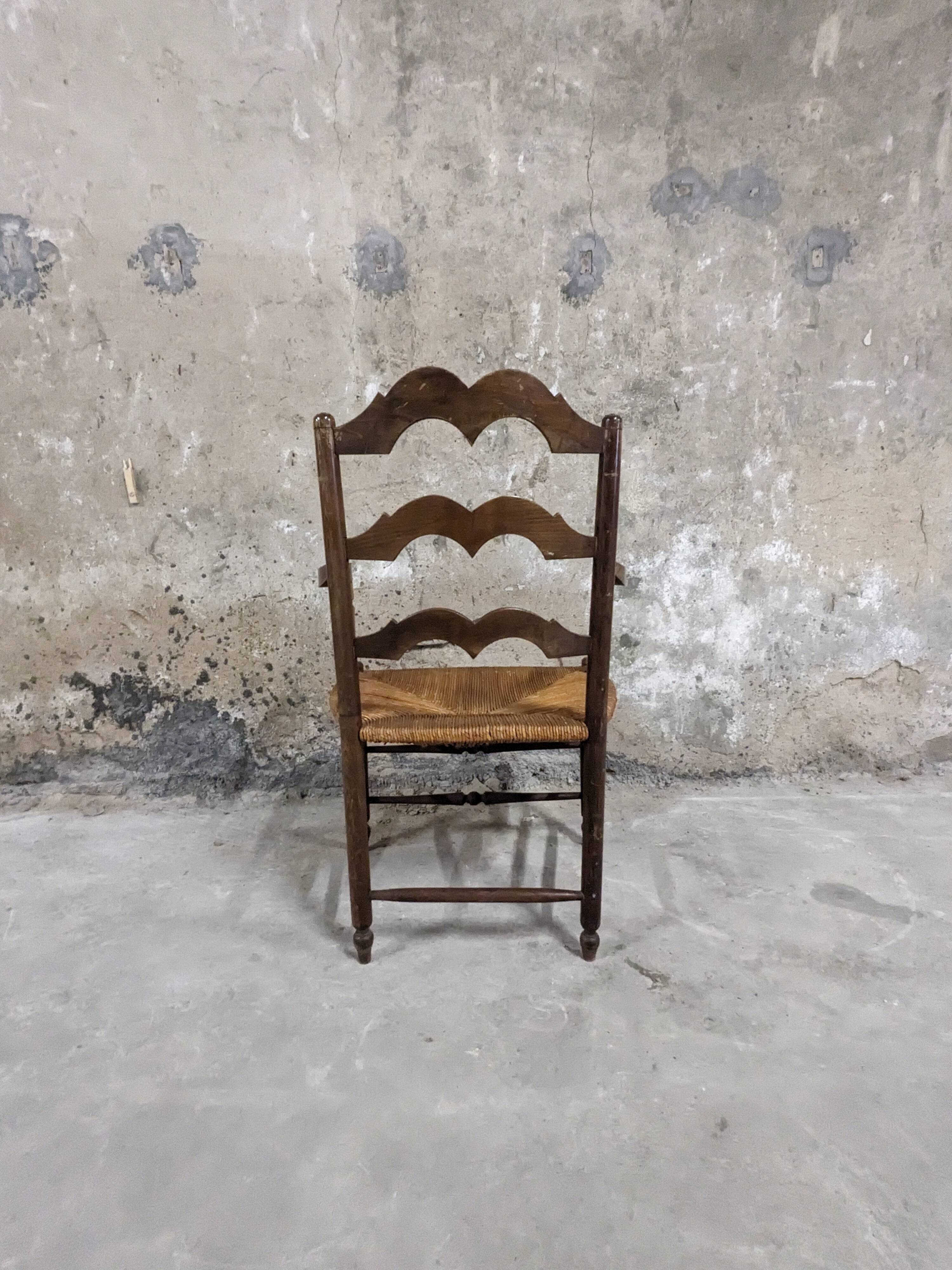 Straw armchair