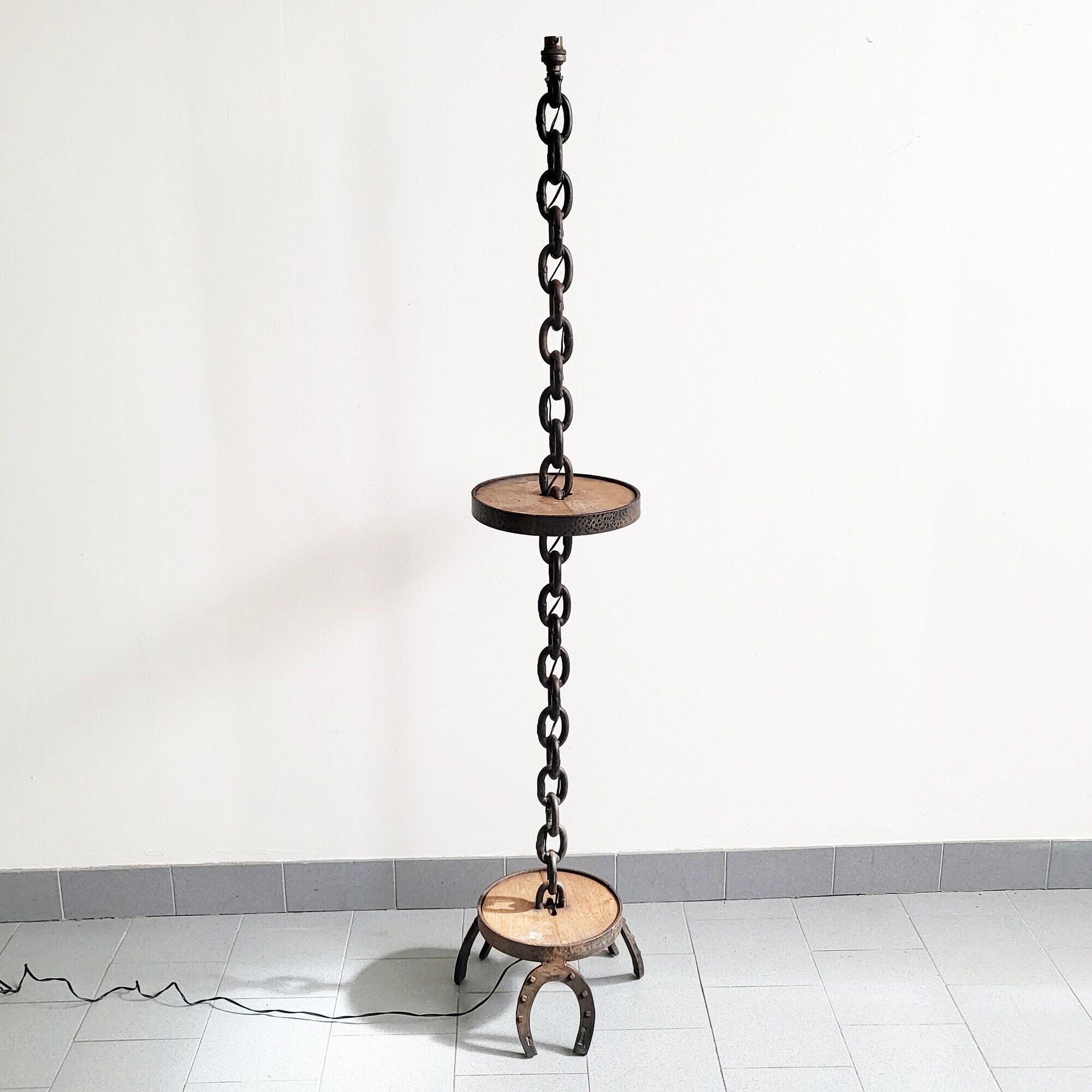 Vintage brutalist floor lamp 1970