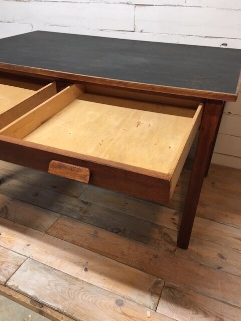 Flat desk black laqué tray 1950