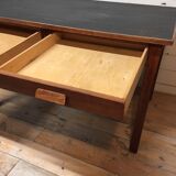 Flat desk black laqué tray 1950