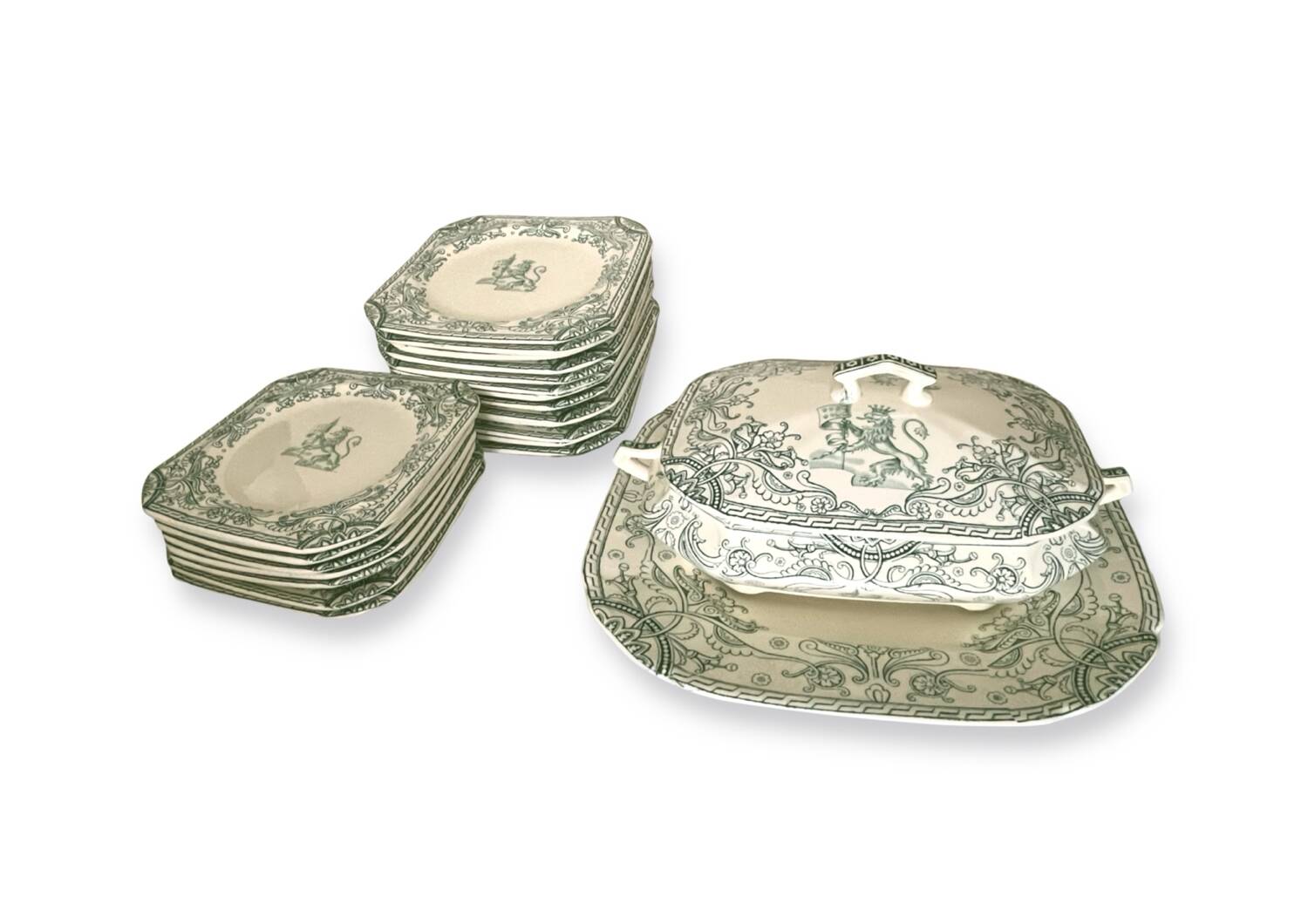 Lot of old saint-amand earthenware, fontana model – very good condition