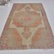 Orange & Beige Wool Handmade Rug sku 2607