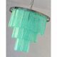 Italian Sea Green Murano Glass Sputnik Chandelier – Modern Mazzega Style