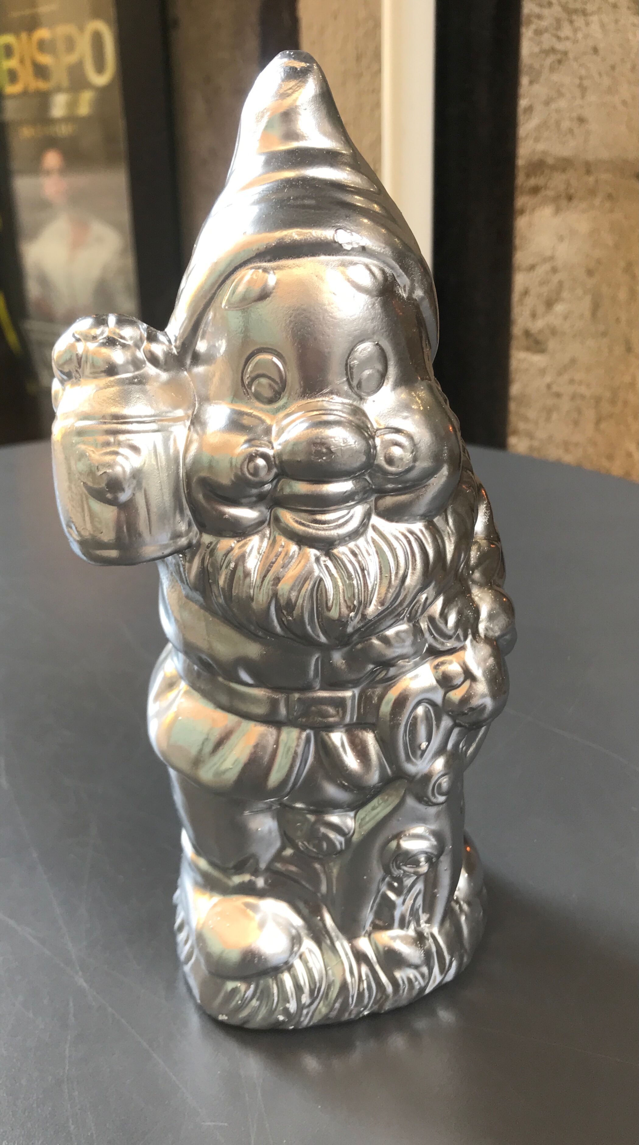 Garden gnome with lantern