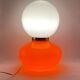 Space age red murano glass table lamp, 1970s