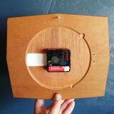 Vintage clock formica silent wall clock "BC Paris Quartz"