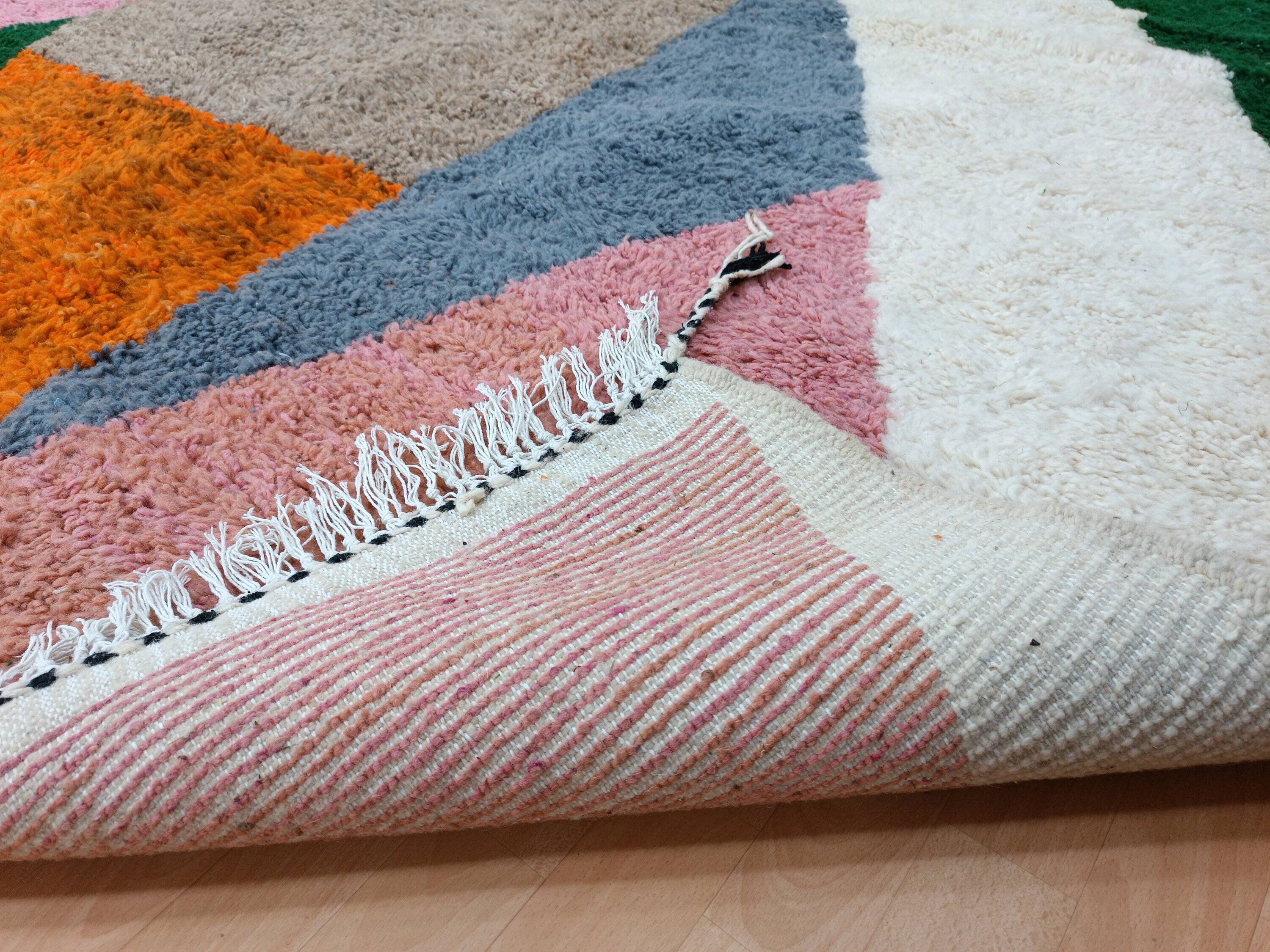 Traditional Moroccan handwoven rug 3x2 m