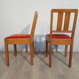 Paire de chaises art déco