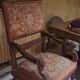 Antique lion head armchair