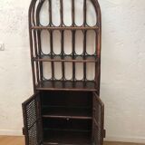 Shelf rattan library