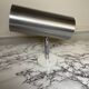 Dutch Raak brushed aluminum wall light
