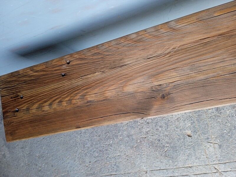 Solid wood bench patinated 160cm