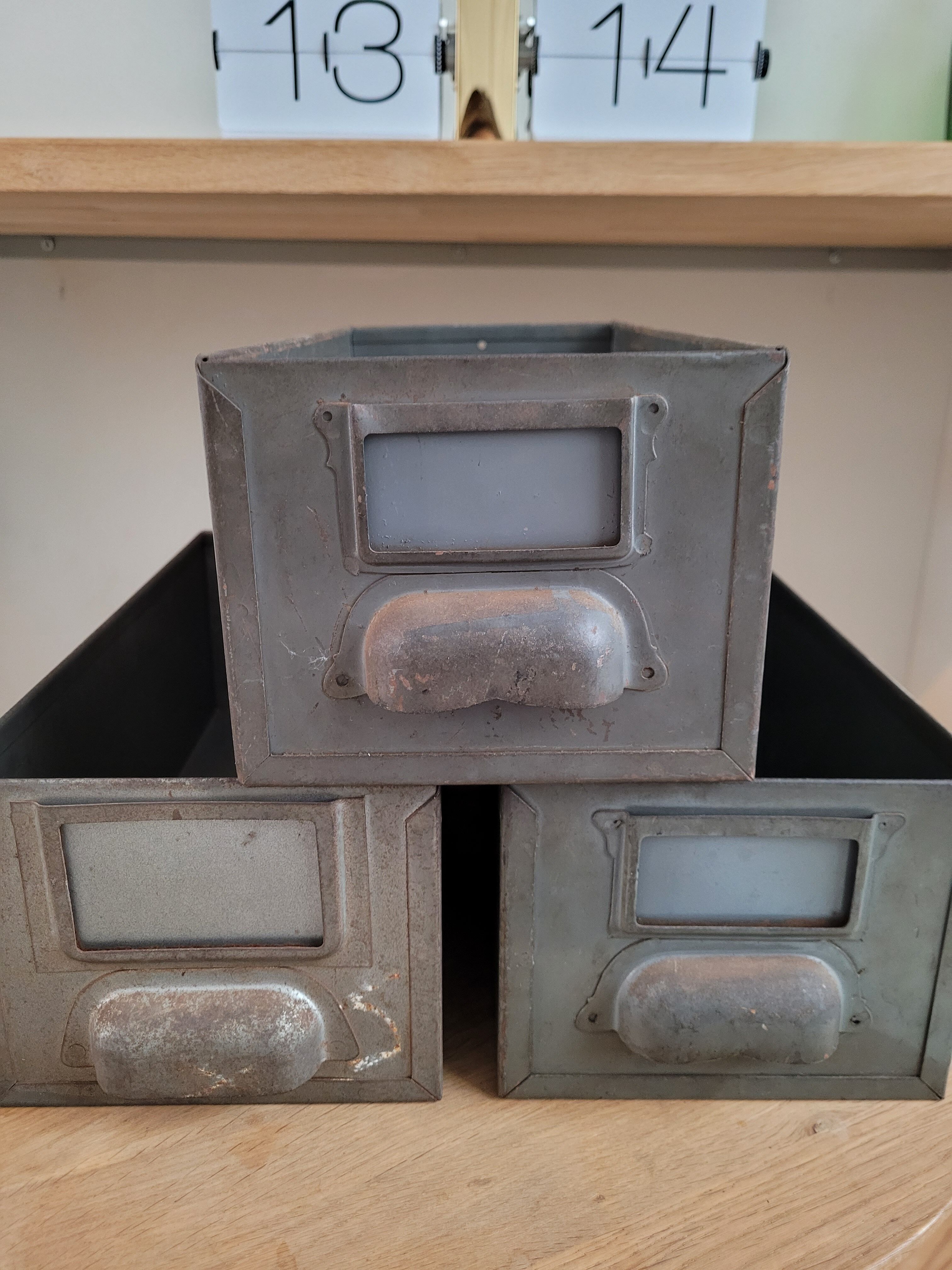 Lot of 3 metal lockers