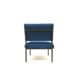 3x Fauteuils bleus vintage des années 1970