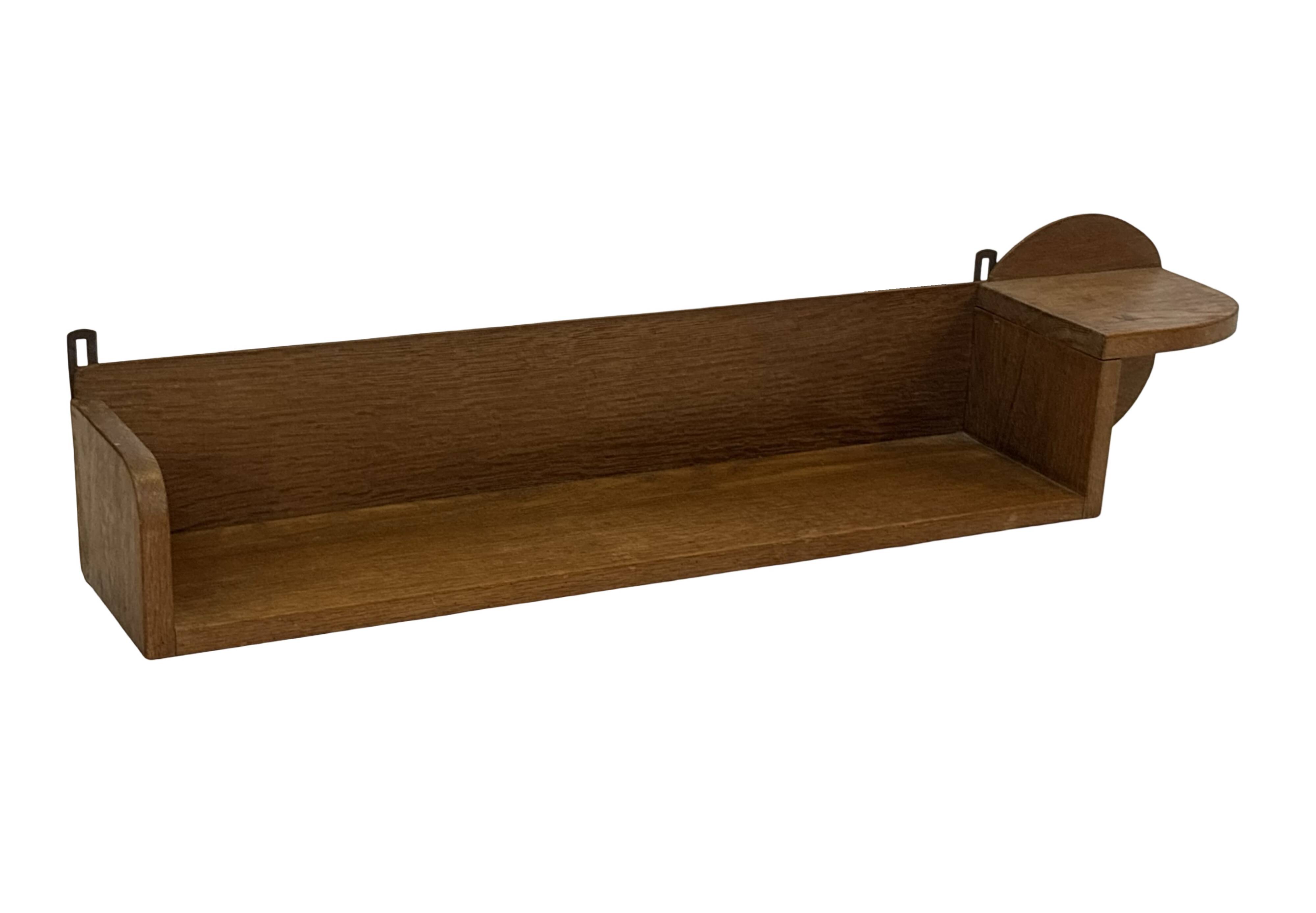Vintage wooden wall shelve rack bookshelf in wood minimalist