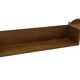 Vintage wooden wall shelve rack bookshelf in wood minimalist
